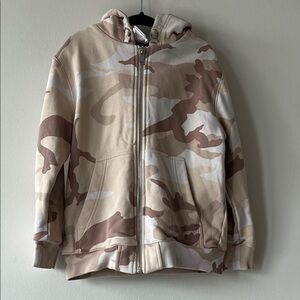 Givenchy Beige and White Camouflage Jacket and Short Set